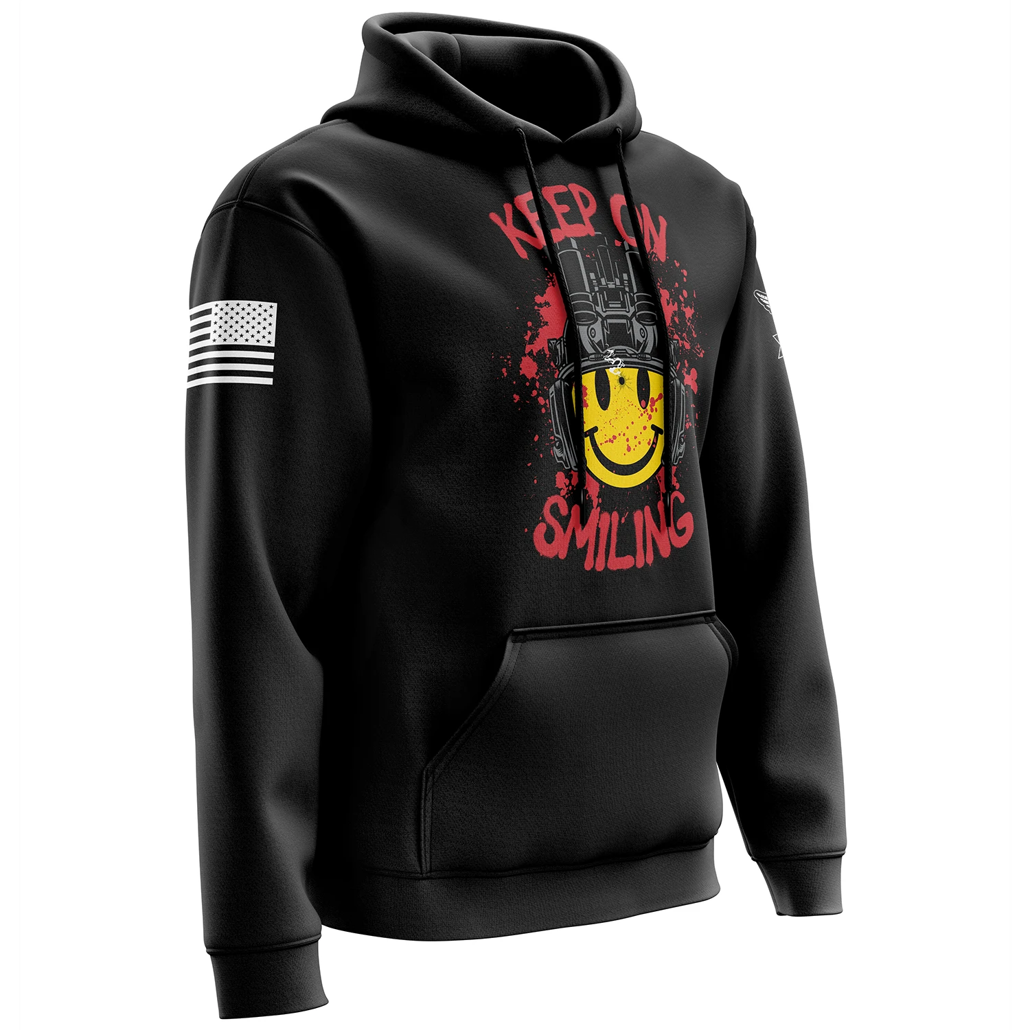 Tactical Smiley Face Hoodie - Image 4
