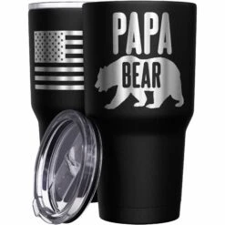 Papa Bear Stainless Steel Tumbler