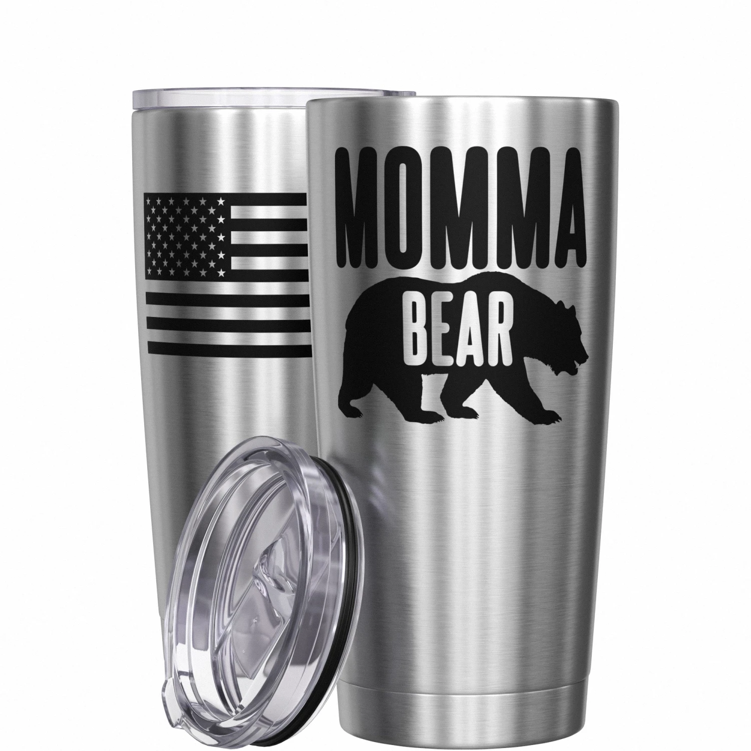 Momma Bear Stainless Steel Tumbler - Image 11