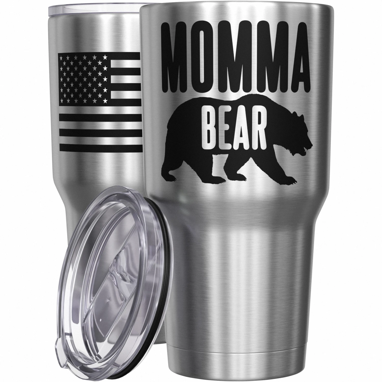 Momma Bear Stainless Steel Tumbler - Image 7