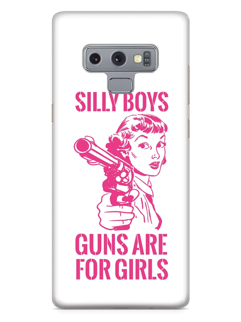 Silly Boys, Guns Are For Girls - Pink Text Case - Image 10