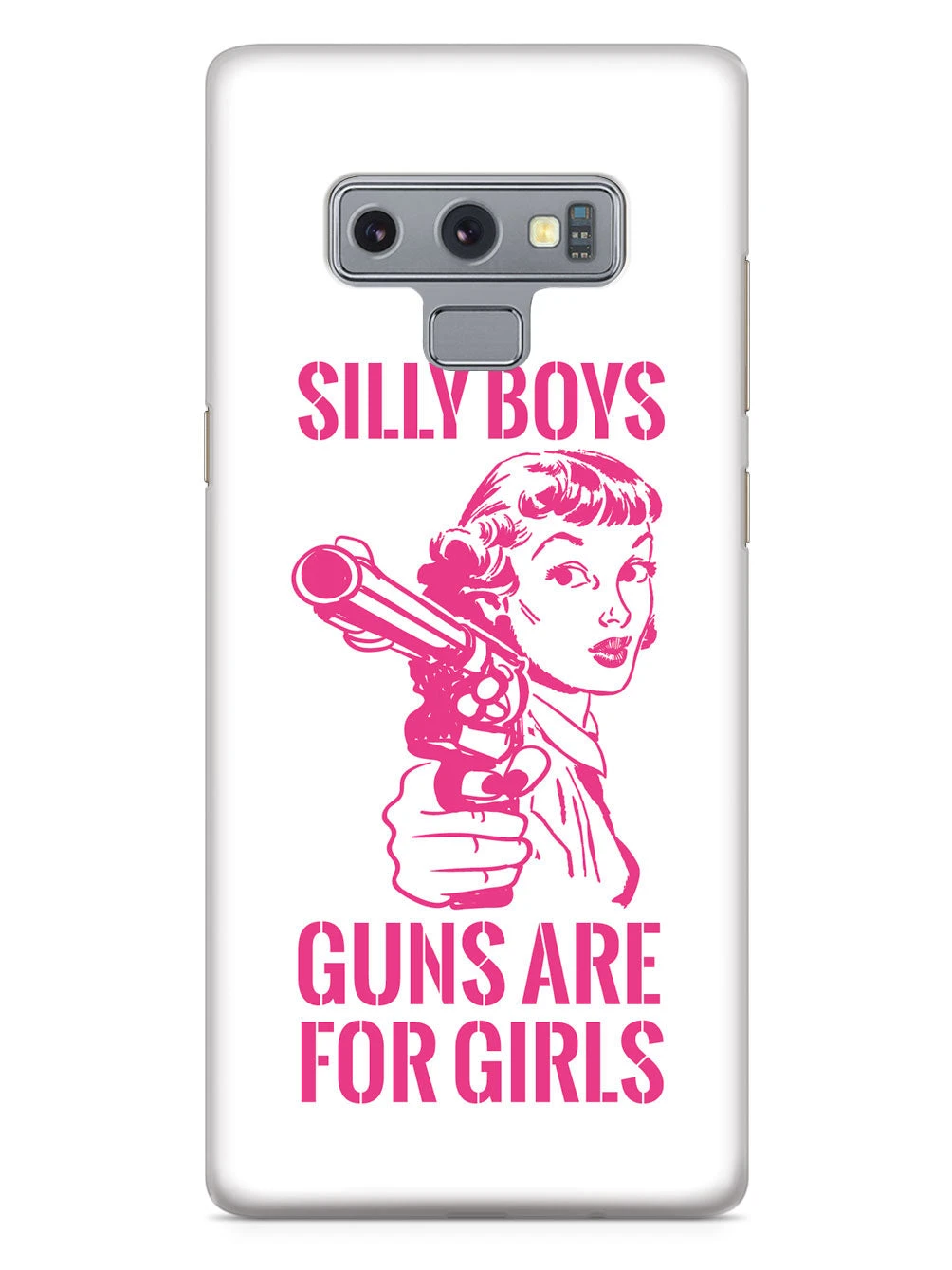 Silly Boys, Guns Are For Girls - Pink Text Case - Image 7