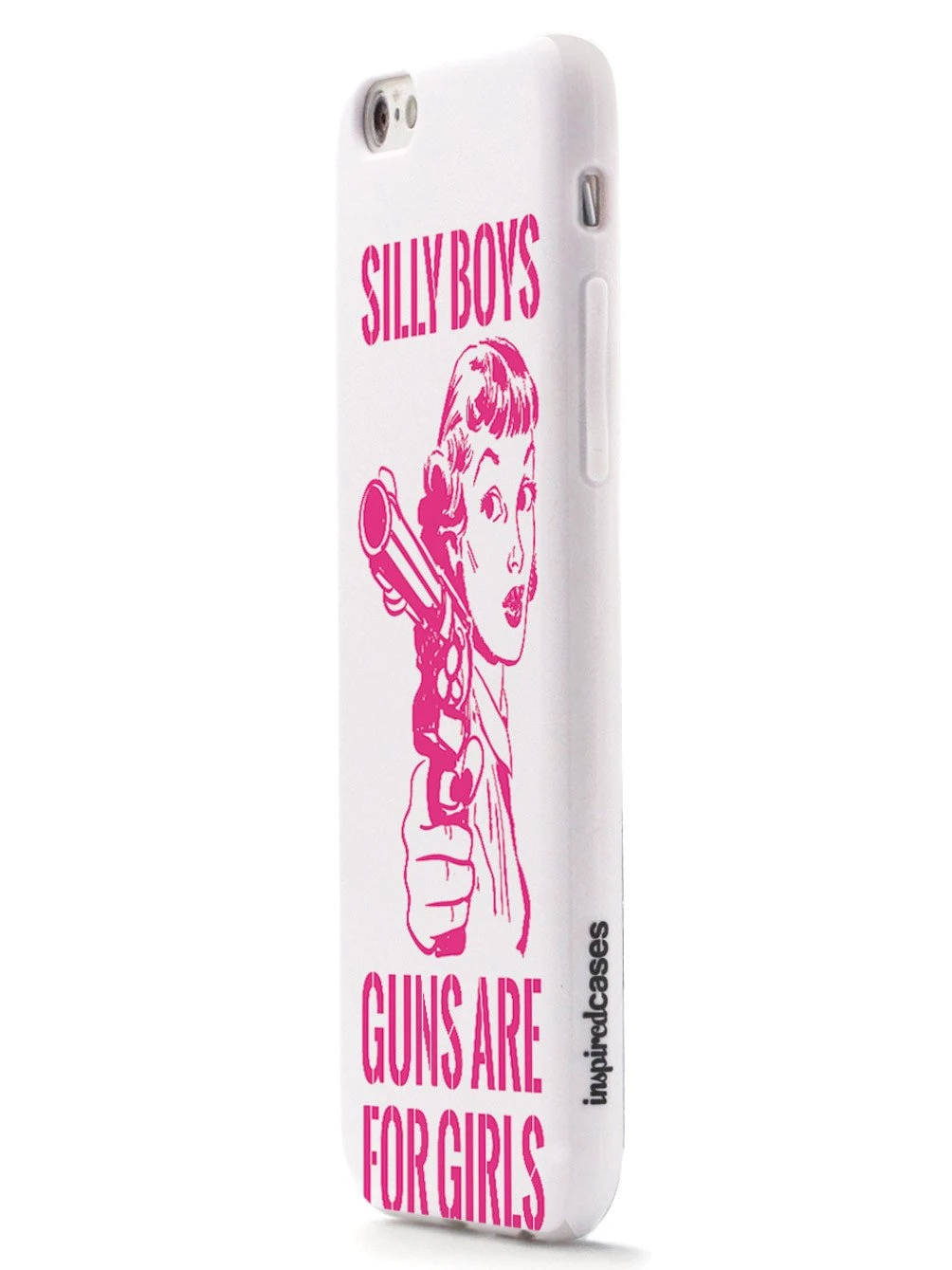 Silly Boys, Guns Are For Girls - Pink Text Case - Image 3