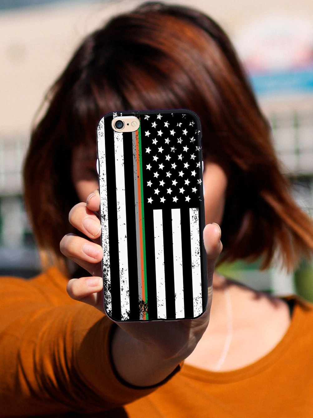 Downward American Flag - Thin Lines 2 Case - Image 3