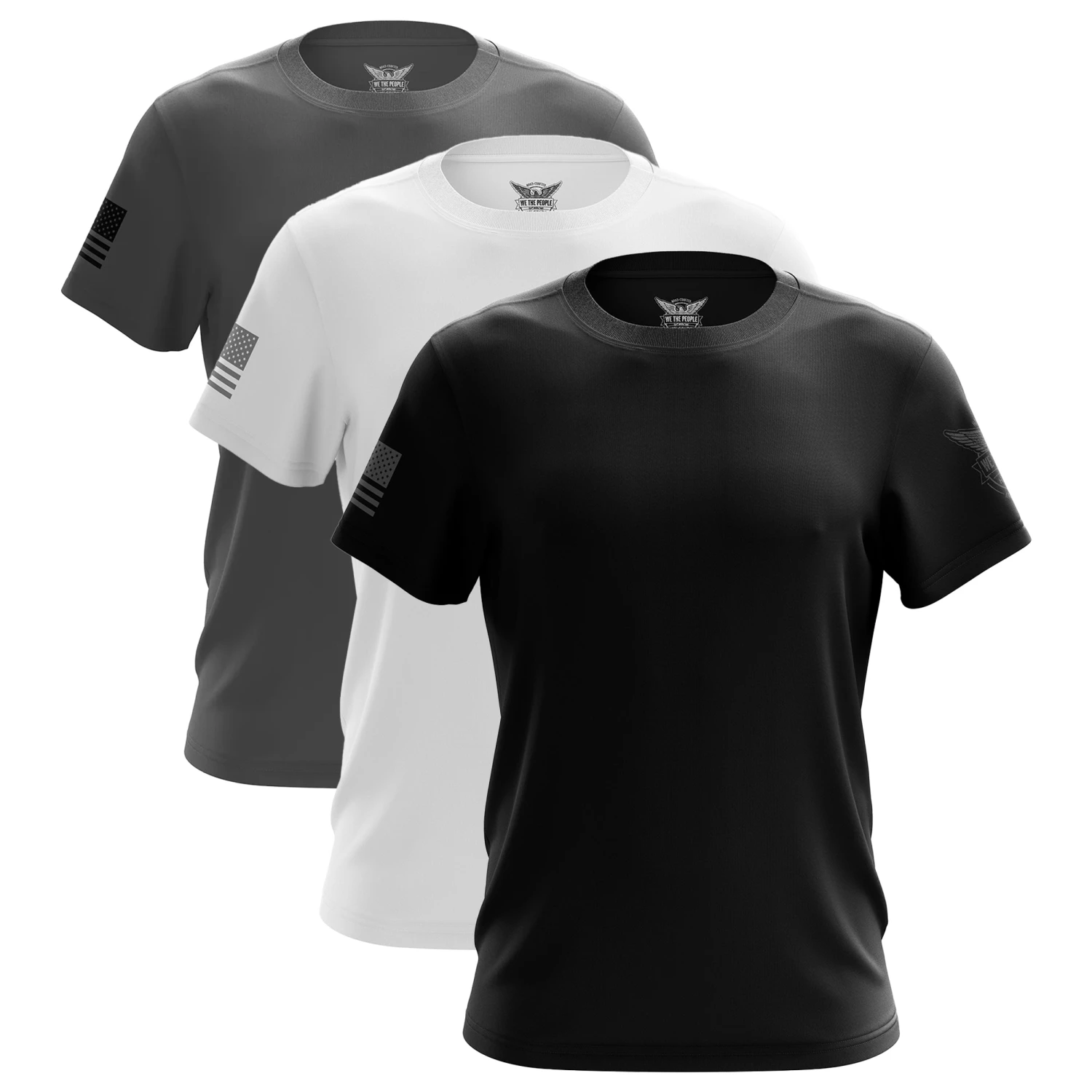 Grayscale Freedom Short Sleeve Shirt Bundle (3 Pack)