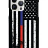Downward American Flag - Thin Blue Line & Thin Red Line Case