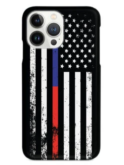 Downward American Flag - Thin Blue Line & Thin Red Line Case