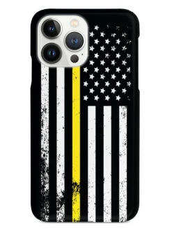 Downward American Flag - Thin Yellow Line Case