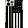 Downward American Flag - Thin Lines Case