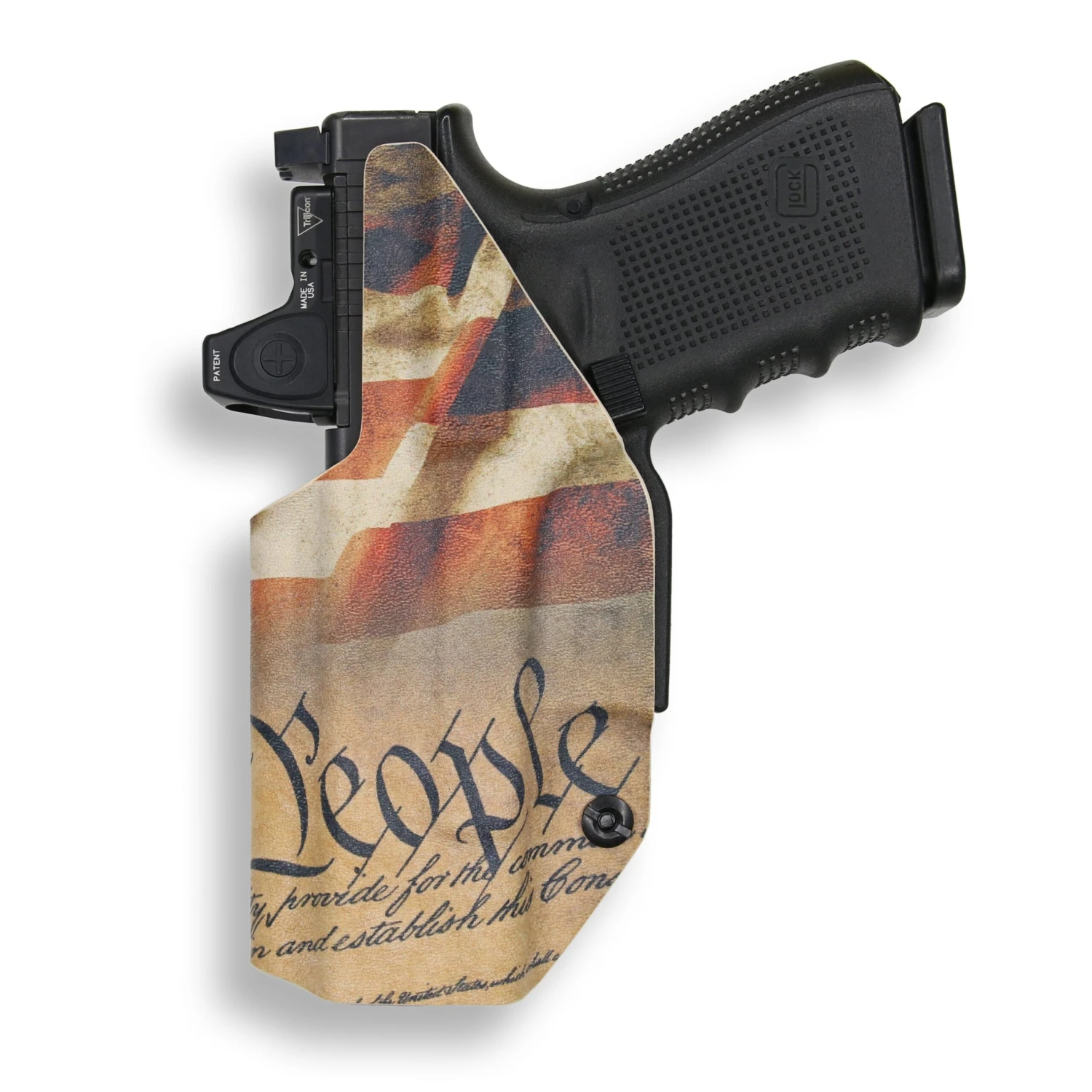 Glock 17 MOS With Surefire X300U-A Light Red Dot Optic Cut IWB Holster - Image 12