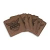 We The People Holsters Logo Leatherette 4x4 Inch 6 Coaster Set
