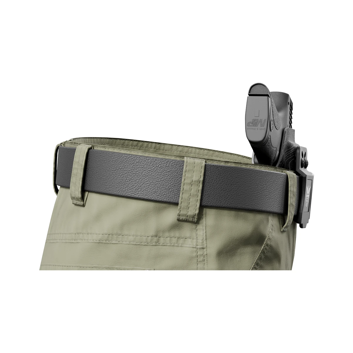 Gray Topographic Map Custom Printed Holster - IWB Kydex Holster - Image 6