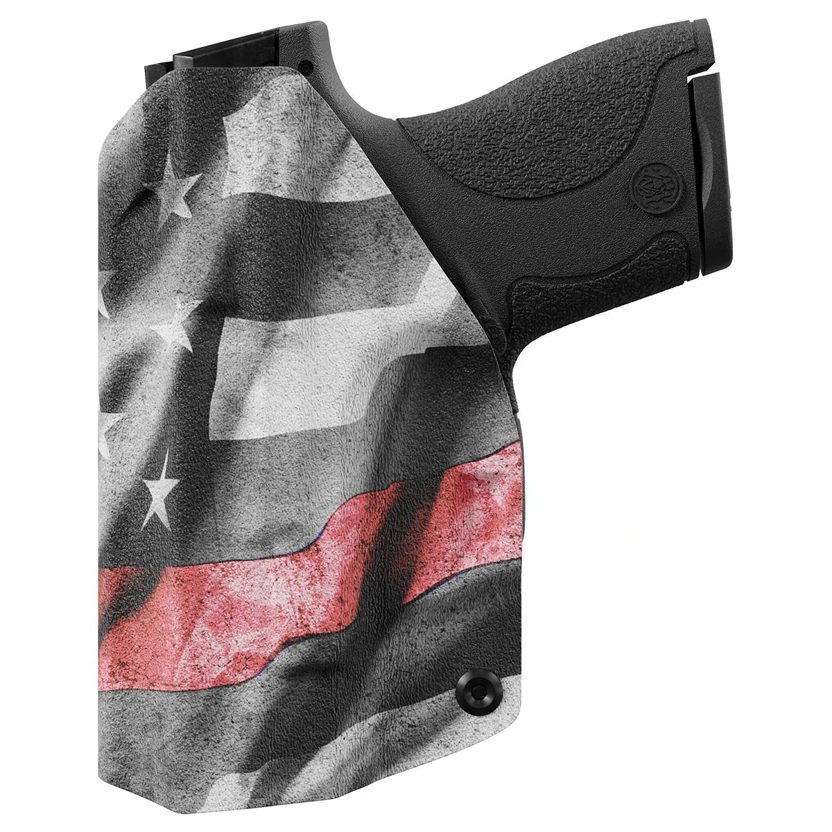 Thin Red Line Custom Printed Holster - IWB Kydex Holster - FireFighter Support Holster - Image 3