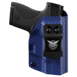 Blue Carbon Fiber Custom Kydex IWB Holster For Concealed Carry