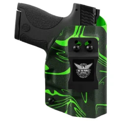 Green Ink Swirl Custom Printed Holster - IWB Kydex Holster