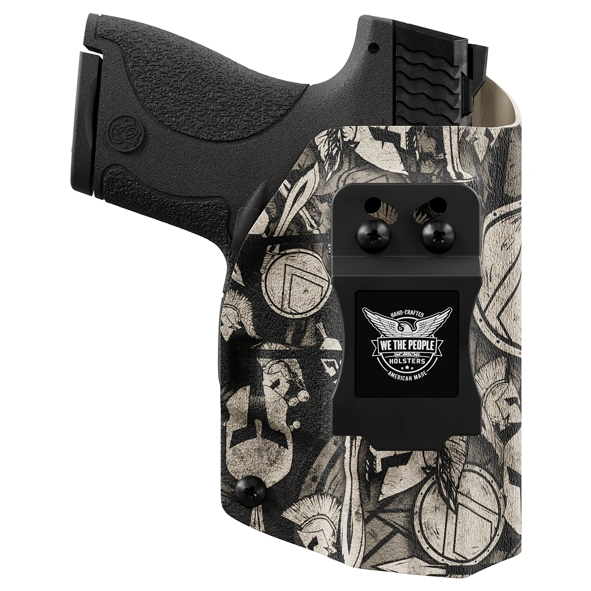 Tan Spartan Camo Custom Printed Holster - IWB Kydex Holster