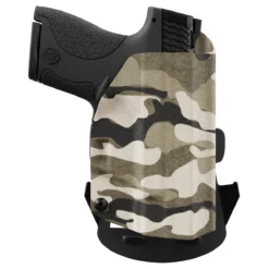 Tan Camo Kydex OWB Paddle Holster Custom Designed Paddle