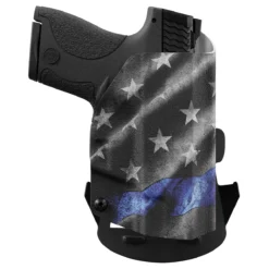 Thin Blue Line Kydex OWB Paddle Holster Custom Designed Paddle