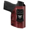 Red Carbon Fiber Custom Kydex IWB Holster For Concealed Carry