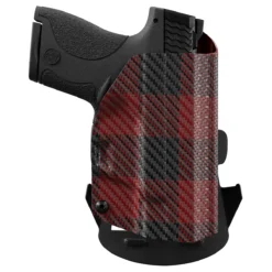 Red Plaid Custom Printed Holster - OWB Kydex Holster