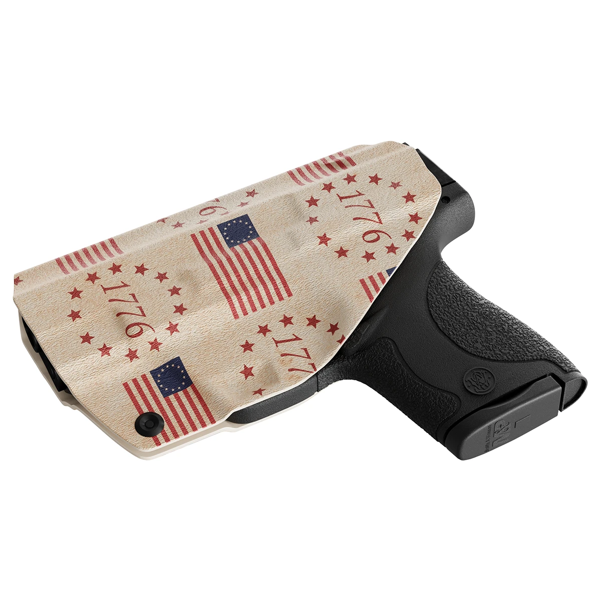 The Betsy Ross Flag Tribute To Independence Day 1776 Custom Printed Holster - IWB Kydex Holster - Image 4
