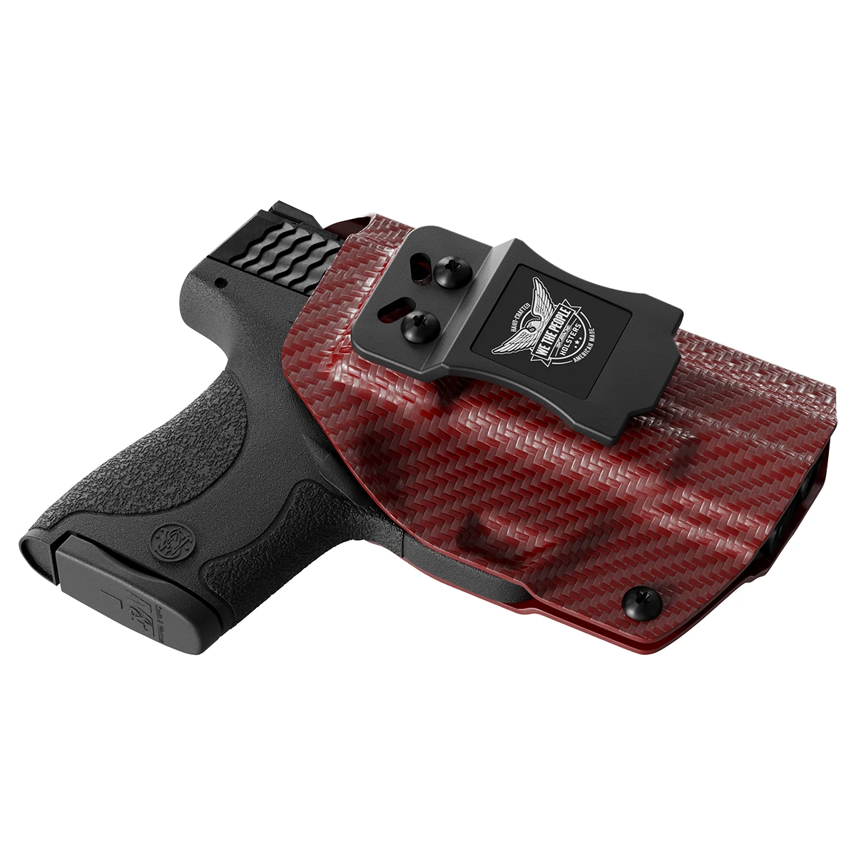 Red Carbon Fiber Custom Kydex IWB Holster For Concealed Carry - Image 2