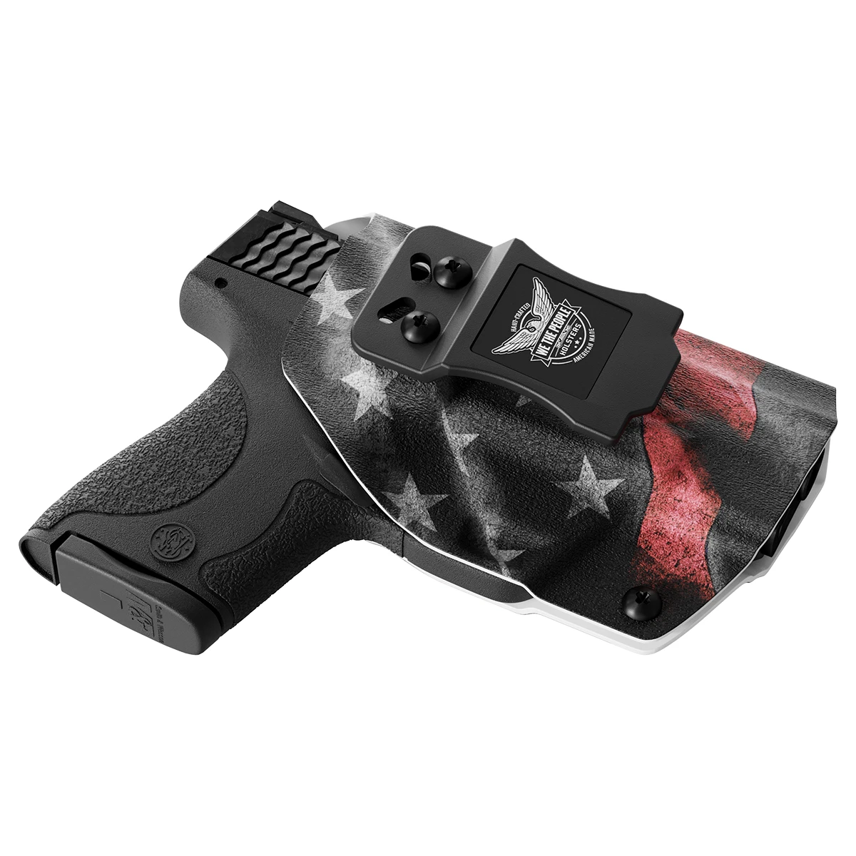 Thin Red Line Custom Printed Holster - IWB Kydex Holster - FireFighter Support Holster - Image 2